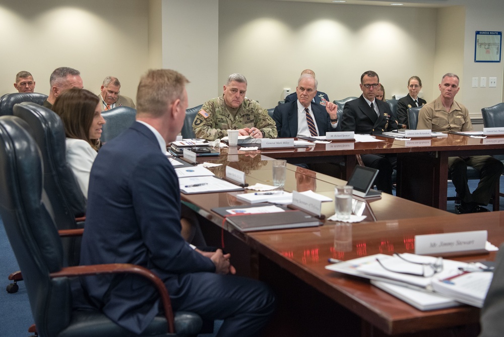 A/SD, CJCS and senior DoD leaders brief Sen. McSally on SAAITF