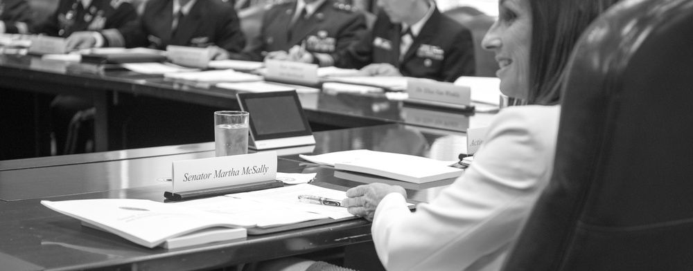 A/SD, CJCS and senior DoD leaders brief Sen. McSally on SAAITF