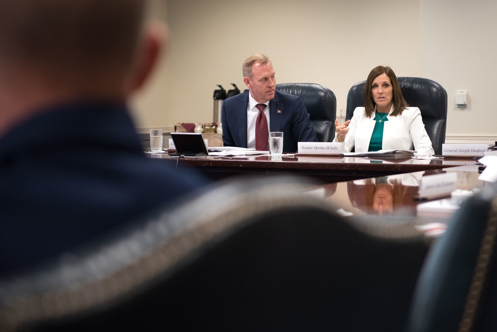 A/SD, CJCS and senior DoD leaders brief Sen. McSally on SAAITF