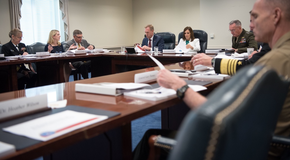 A/SD, CJCS and senior DoD leaders brief Sen. McSally on SAAITF