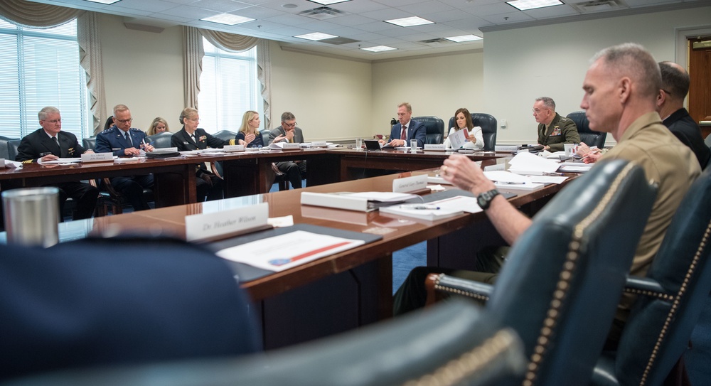 A/SD, CJCS and senior DoD leaders brief Sen. McSally on SAAITF