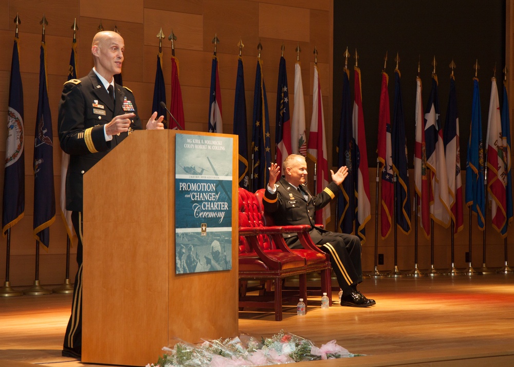 PEO IEW&amp;S Promotion of Col. Collins to Brig. Gen And Change of Charter