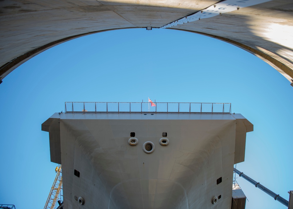 GHWB Parked in Dry Dock