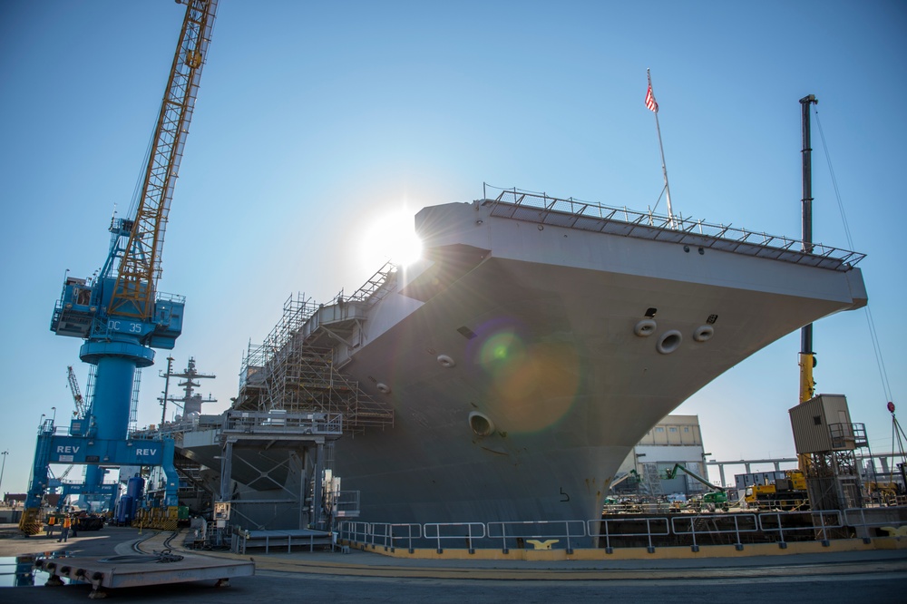 GHWB Parked in Dry Dock