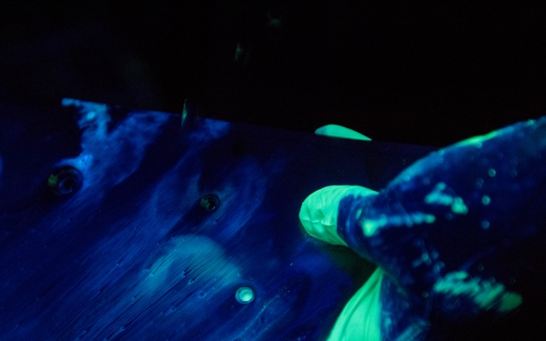 Non-Destructive inspection Airmen keep aircraft parts safe for flight