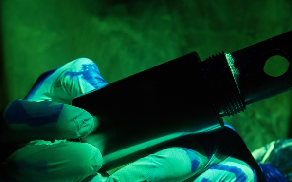 Non-Destructive inspection Airmen keep aircraft parts safe for flight