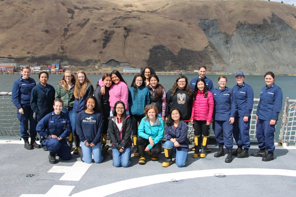 Coast Guard Cutter Douglas Munro invites KHS students aboard for Women in Engineering Day