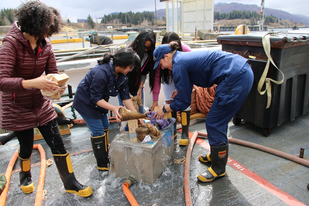 Coast Guard Cutter Douglas Munro invites KHS students aboard for Women in Engineering Day