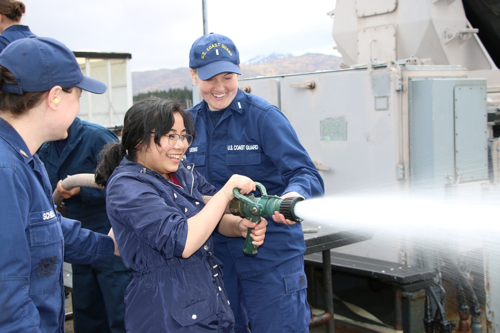 Coast Guard Cutter Douglas Munro invites KHS students aboard for Women in Engineering Day