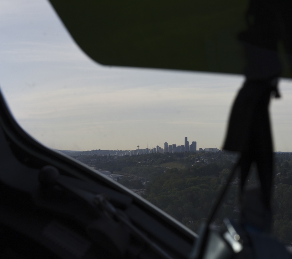 21st AS mentor high school students at Aviation Day