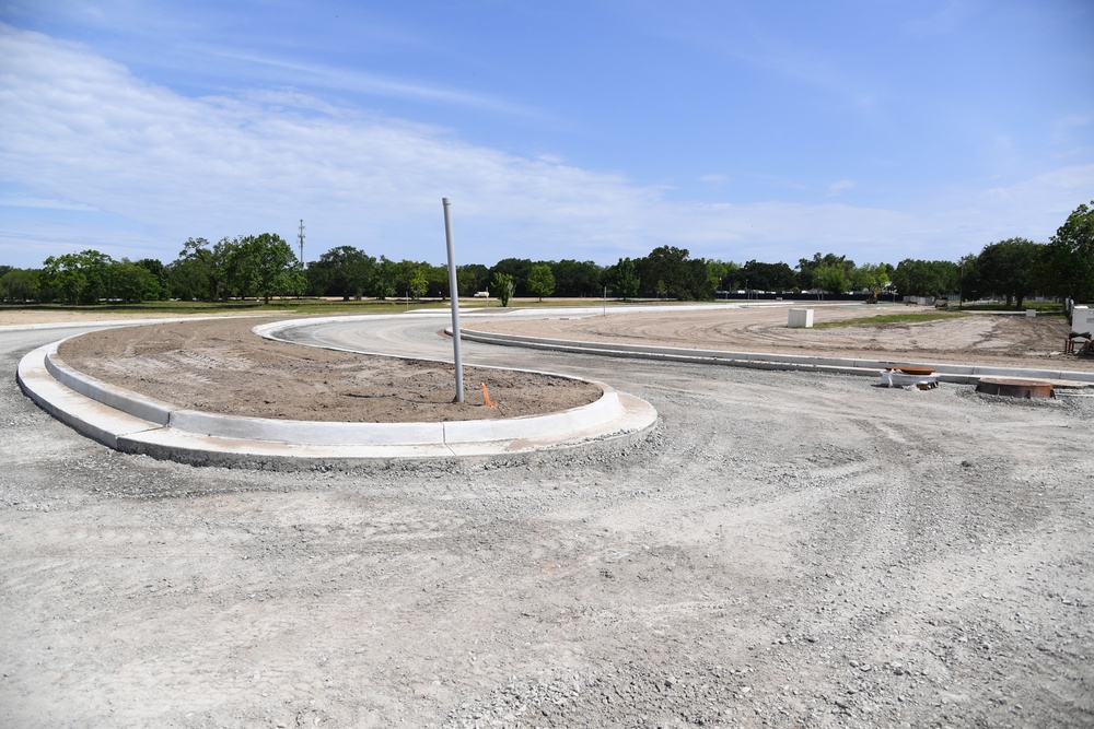 Division Street Gate entrance construction continues