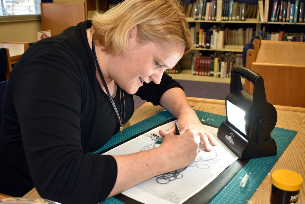 Camp Zama teacher displays work in Japanese art form