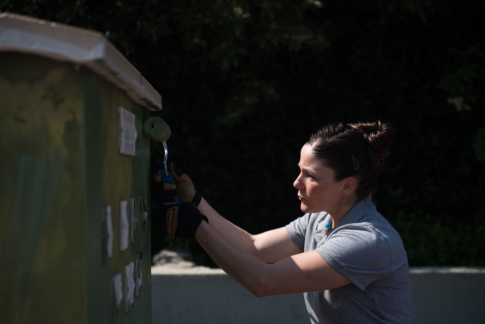 435th CTS restores WWII memorial in France