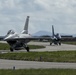 F-16s taxi after low level sortie during Formidable Shield 19