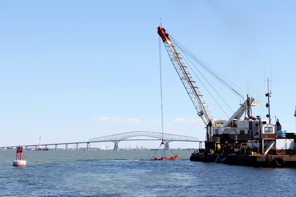 Army Corps dredges Baltimore Harbor to keep ships moving safely