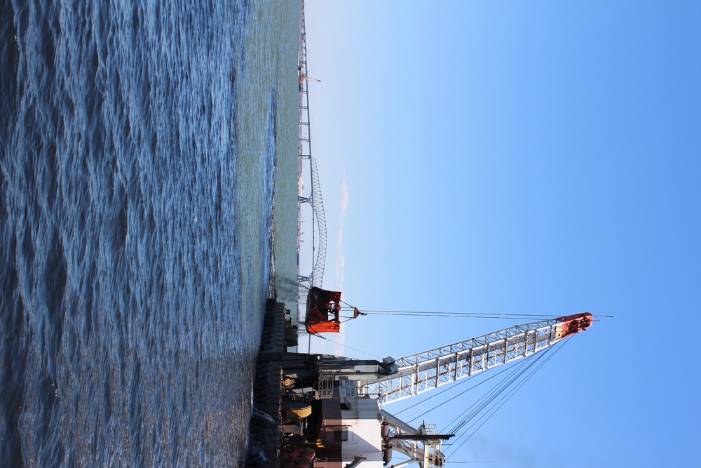 Army Corps dredges Baltimore Harbor to keep ships moving safely