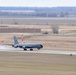 The KC-135 Stratotanker briefly returns to Grand Forks AFB