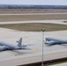The KC-135 Stratotanker briefly returns to Grand Forks AFB
