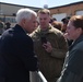 Vice President Pence is greeted by 119th Wing members upon his arrival to Fargo