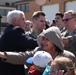 Vice President Pence is greeted by 119th Wing members upon his arrival to Fargo