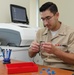 Hospital Corpsman Fabricates Glasses at Naval Hospital Camp Pendleton