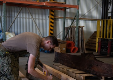 SEABEES HELP PRESERVE A PORTION OF USS ARIZONA HISTORY