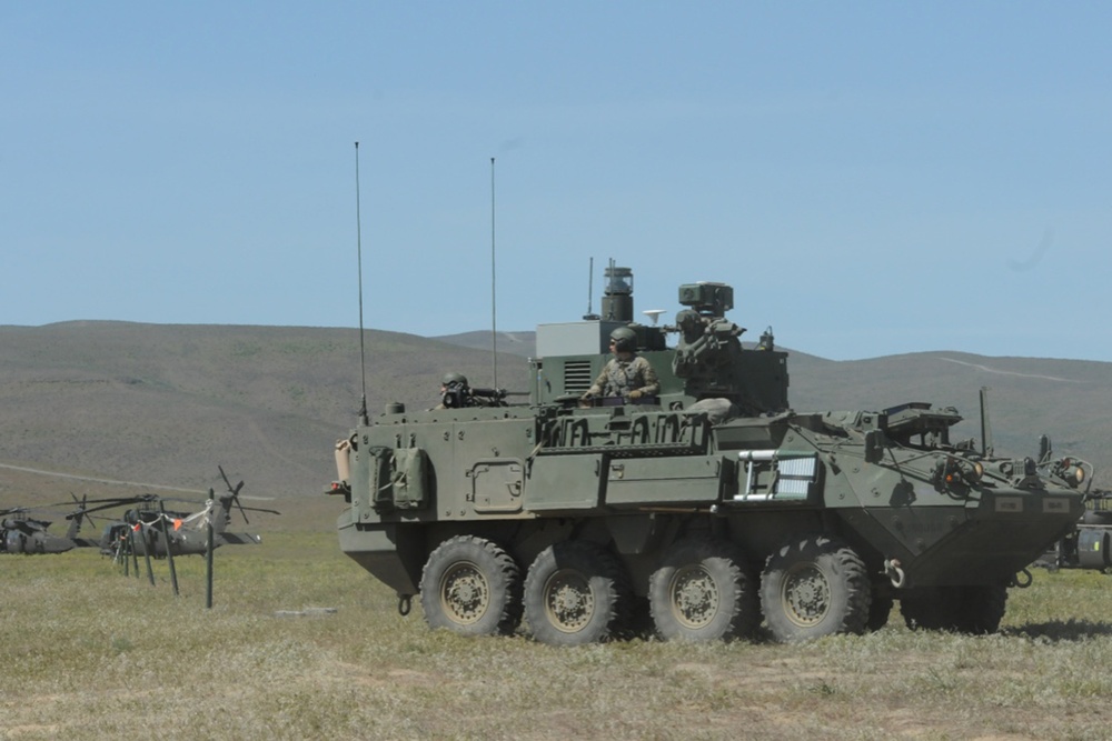 U.S. Army Soldiers and Marines participate in Joint Warfighting Assessment 19