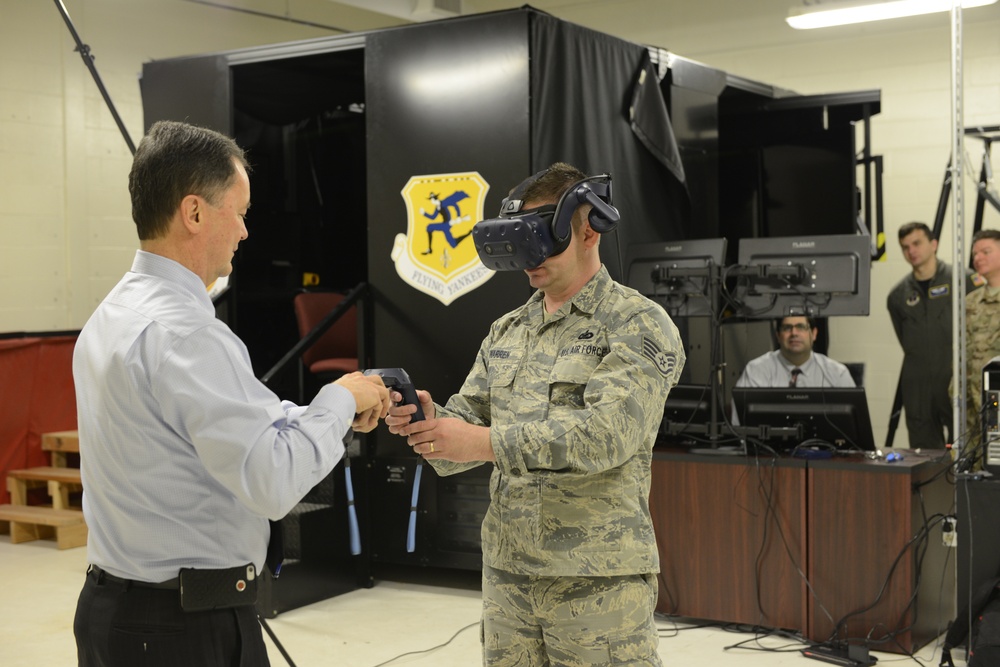 103rd leads innovation with first virtual reality loadmaster training system