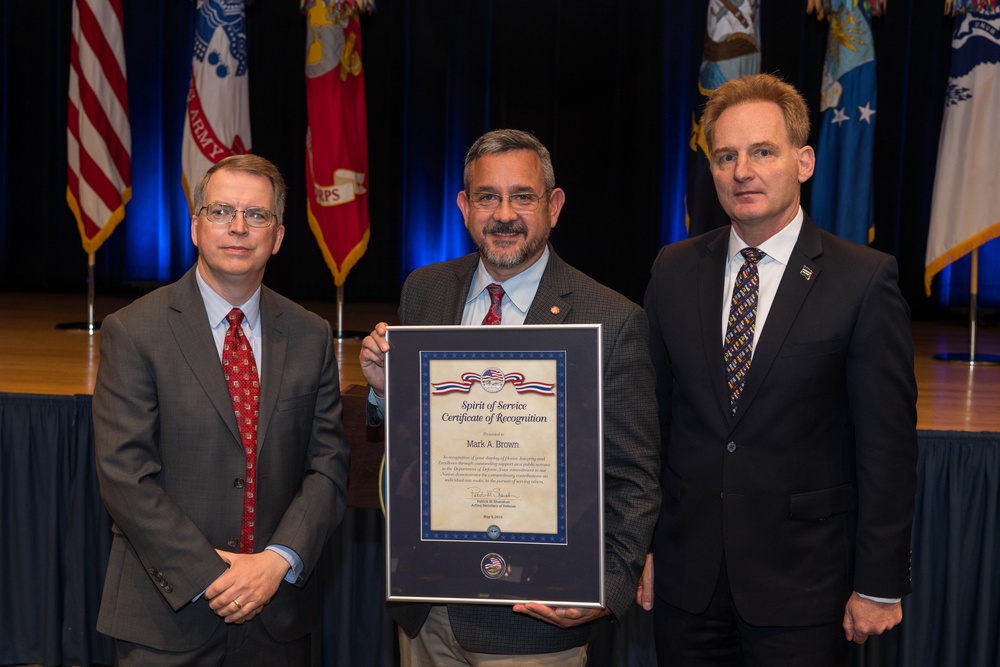 Marine Corps Emergency Management Head Recognized at Spirit of Service Ceremony