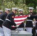 Military Funeral Honors With Funeral Escort Are Conducted for U.S. Marine Corps Staff Sgt. Benjamin Hines