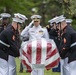 Military Funeral Honors With Funeral Escort Are Conducted for U.S. Marine Corps Staff Sgt. Benjamin Hines