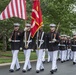 Military Funeral Honors With Funeral Escort Are Conducted for U.S. Marine Corps Staff Sgt. Benjamin Hines