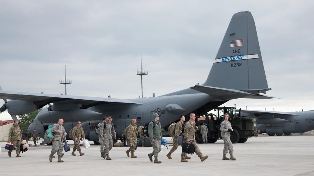 Kentucky Air National Guard lands in Italy for Exercise Immediate Response 2019
