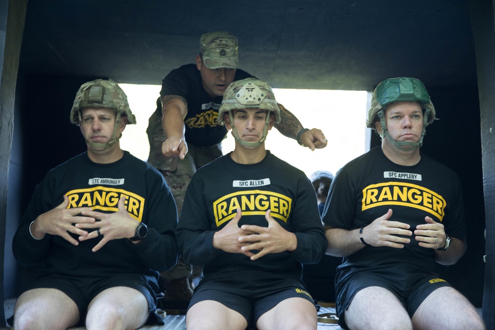 5TH RANGER TRAINING BATTALION WATER JUMP