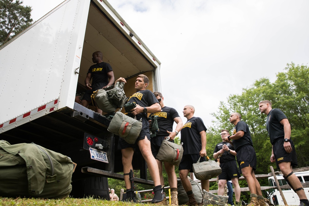 5TH RANGER TRAINING BATTALION WATER JUMP