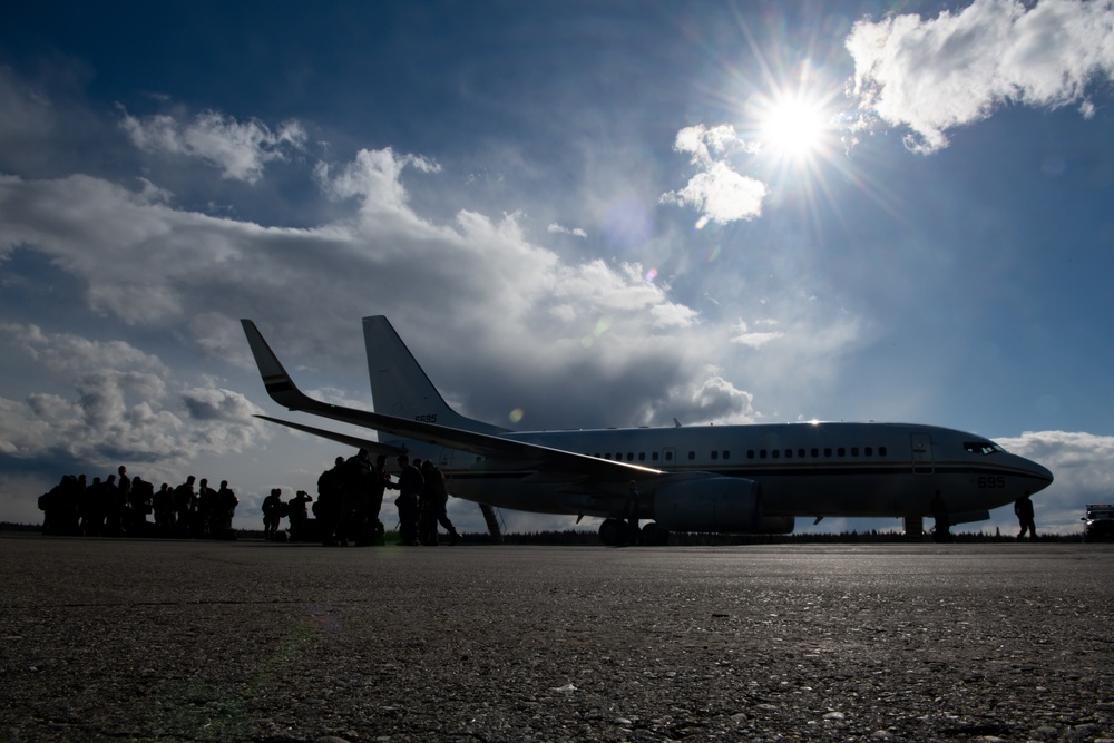 VAQ-134 arrives at Eielson for NE19