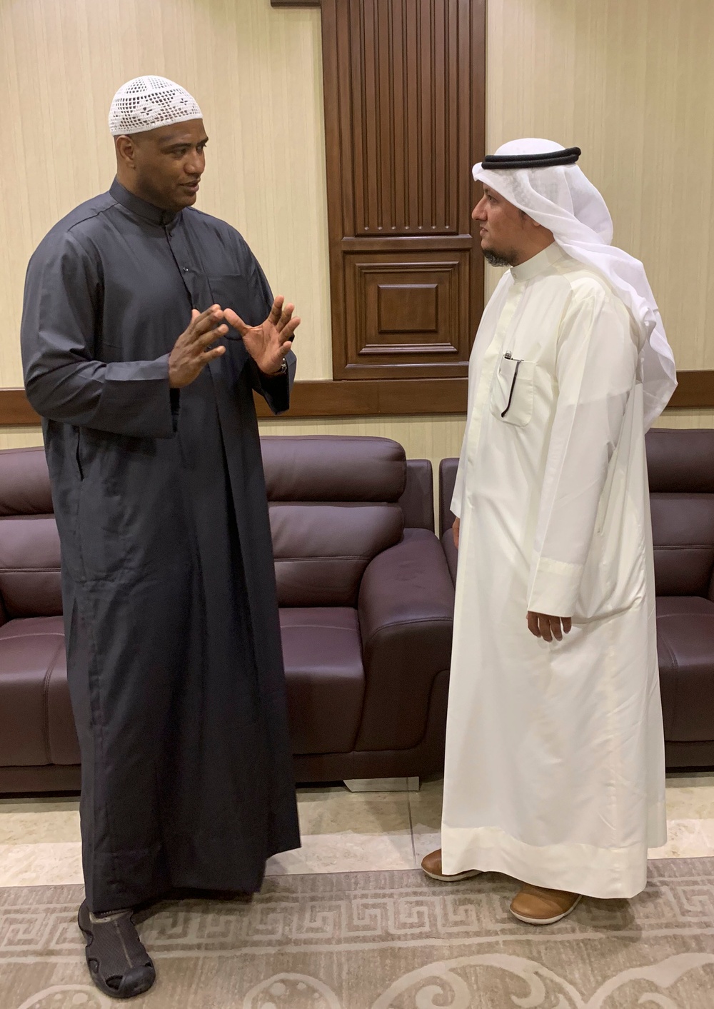 Chaplain Khalid Shabazz visits U.S. ARCENT Region