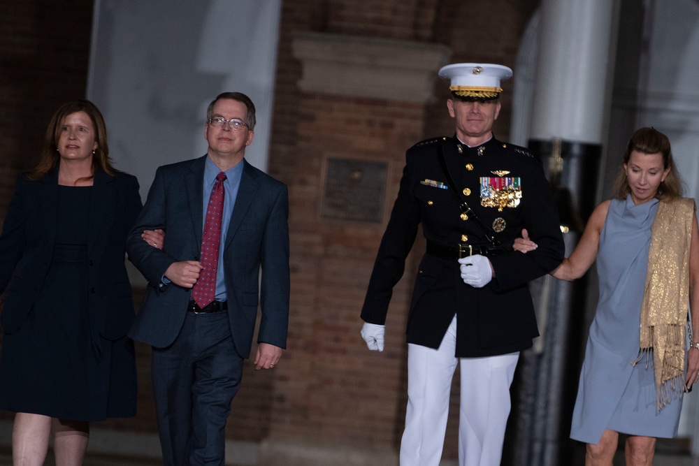 Marine Barracks Washington Holds Evening Parade