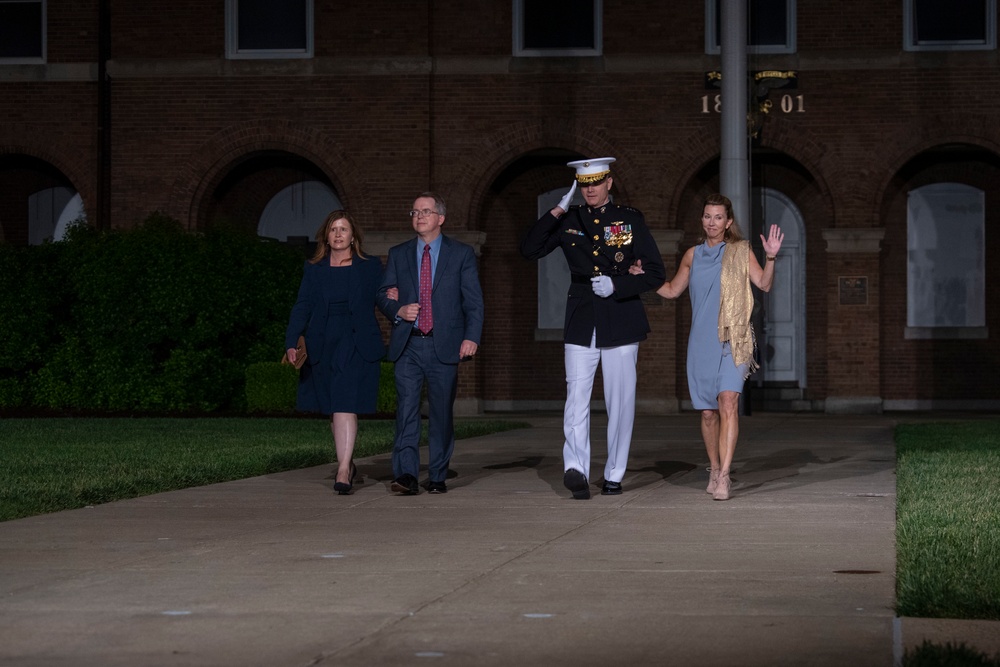 Marine Barracks Washington Holds Evening Parade