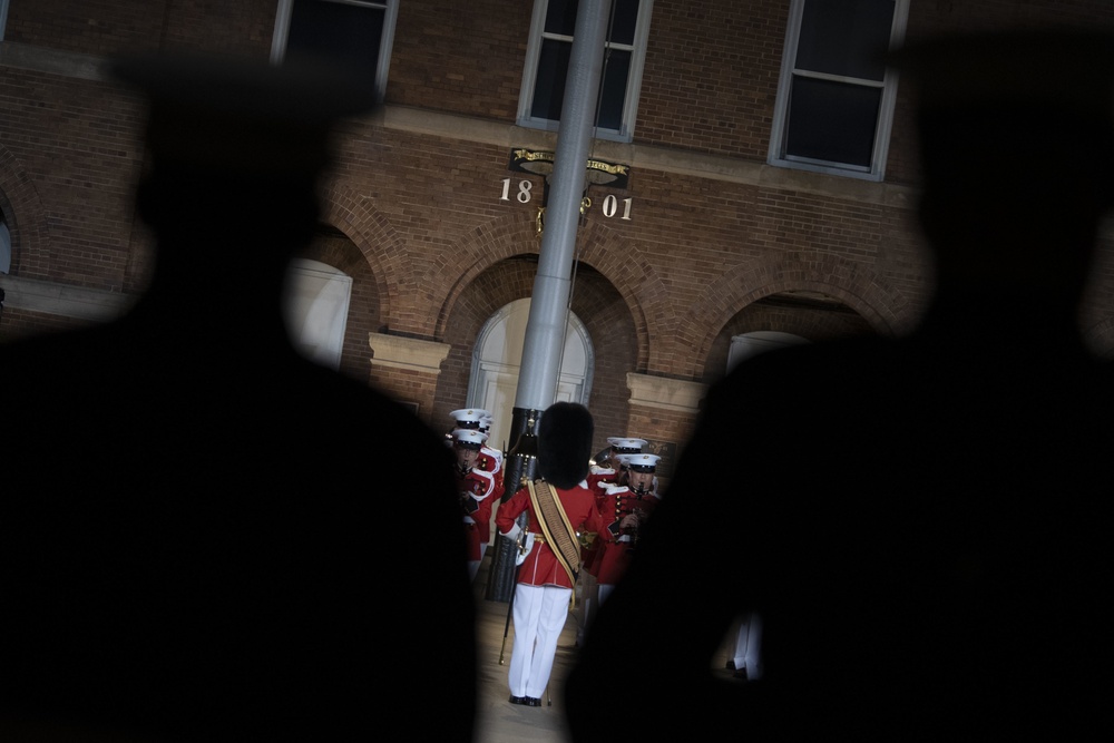 Marine Barracks Washington Holds Evening Parade