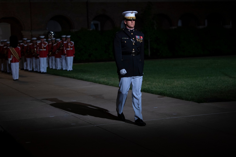 Marine Barracks Washington Holds Evening Parade