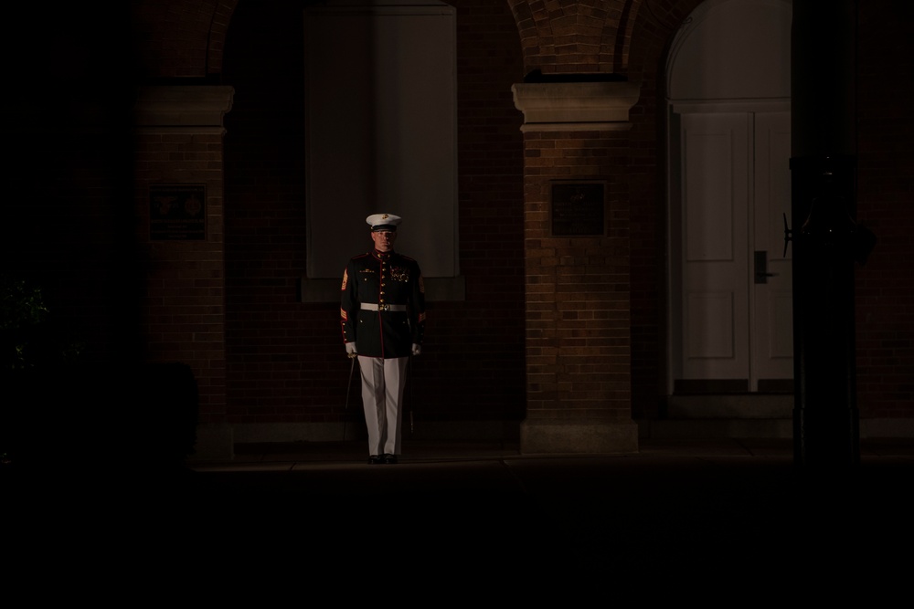 Marine Barracks Washington Holds Evening Parade