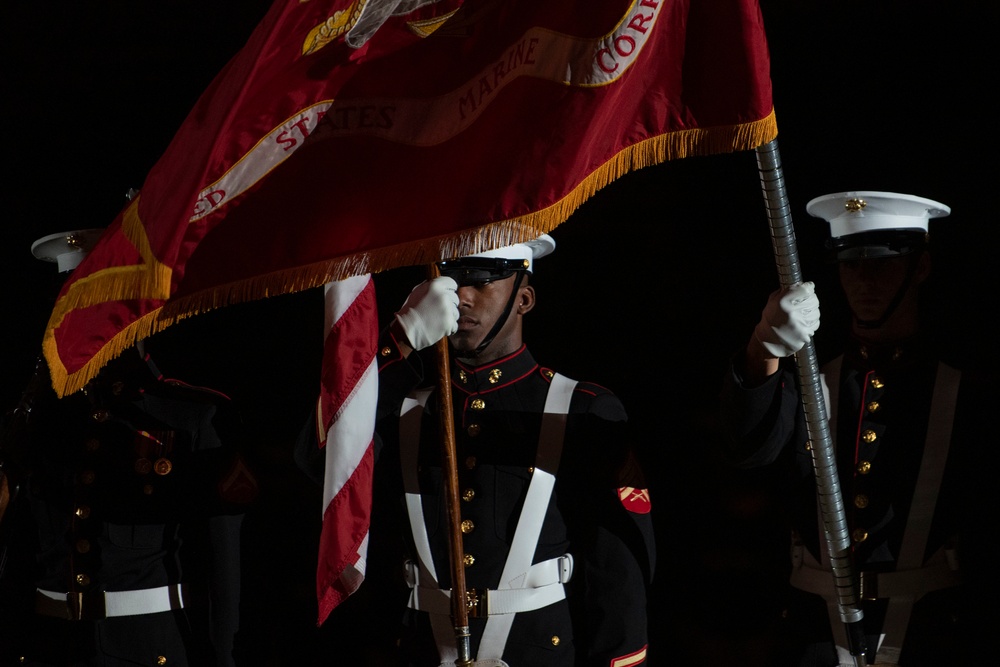 Marine Barracks Washington Holds Evening Parade