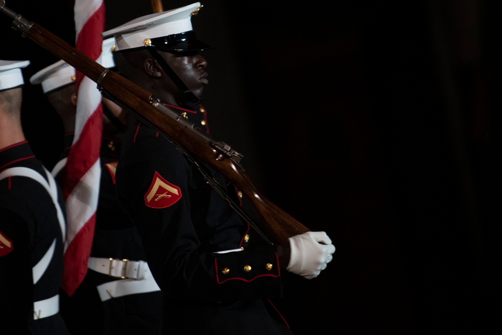 Marine Barracks Washington Holds Evening Parade