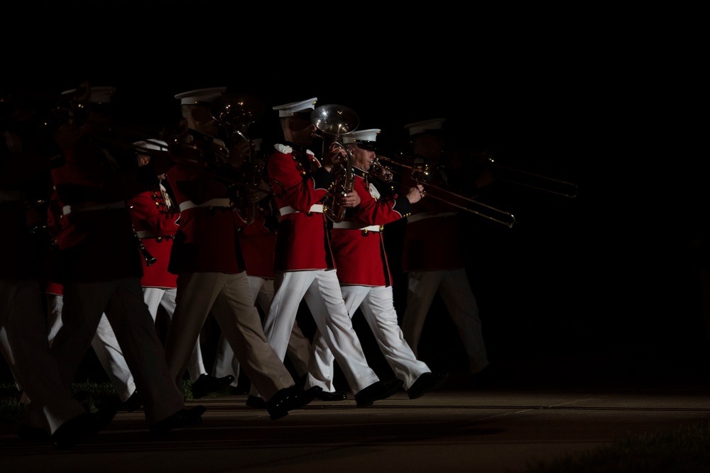 Marine Barracks Washington Holds Evening Parade