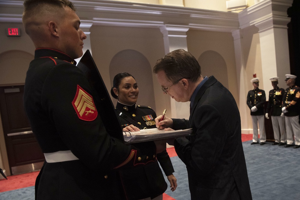 Marine Barracks Washington Holds Evening Parade