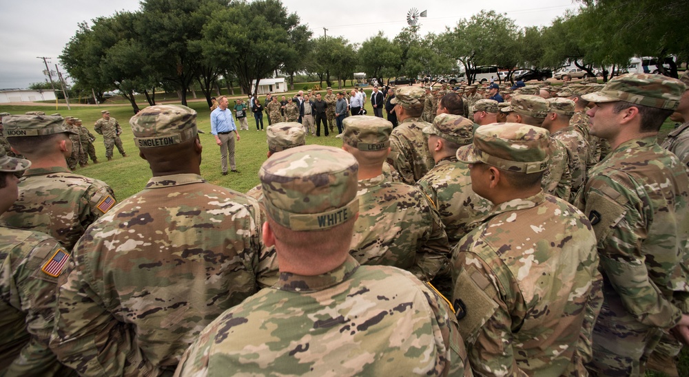 A/SD and A/DHS meets with 3-141 IN BN and 93rd MP BN CRF