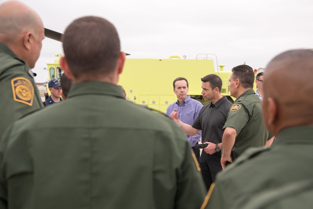 Acting DHS Secretary meets with CBP agents and service members