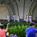 The U.S. 7th Fleet Band performs at Singapore Botanical Gardens during a port visit to Singapore