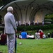 The U.S. 7th Fleet Band performs at Singapore Botanical Gardens during a port visit to Singapore